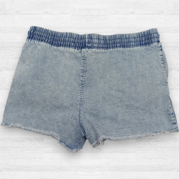 NO Boundaries Light Acid‎ Wash Cut Off Frayed Shorts Size L 11/13 - Picture 3 of 6